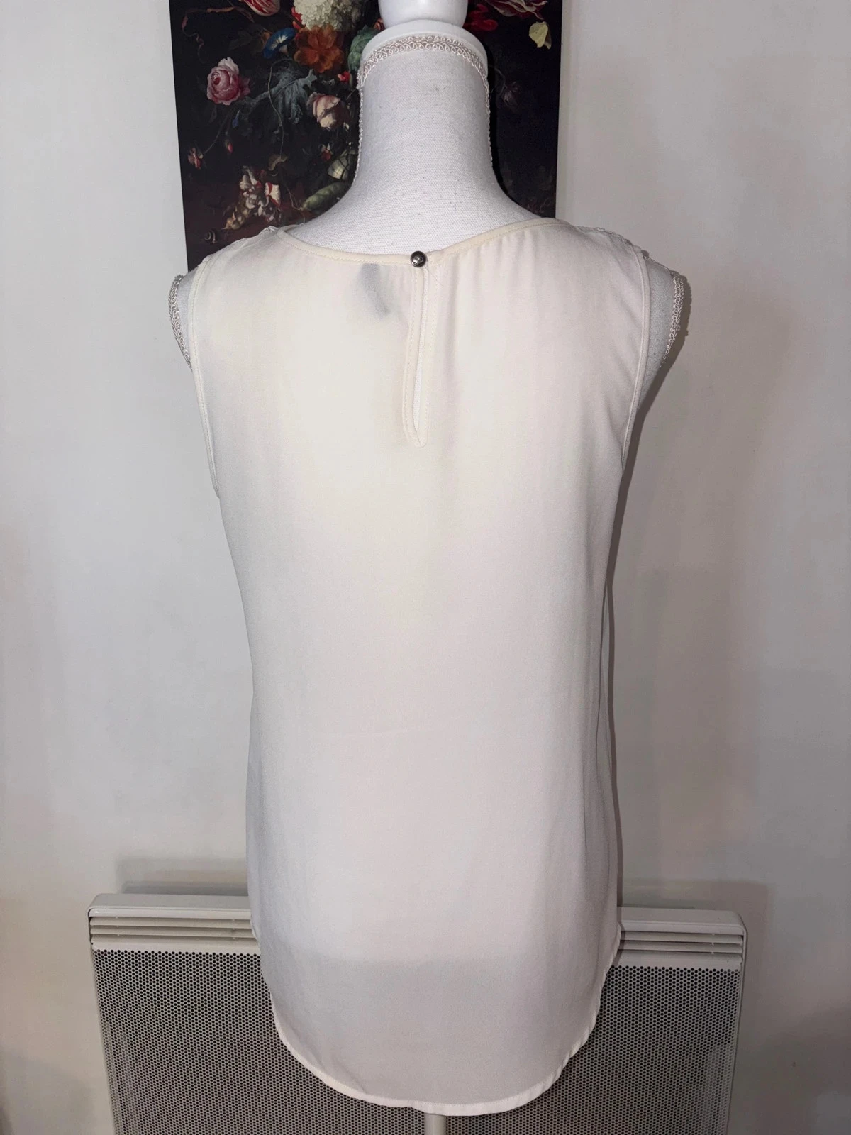 White sleeveless tank top / blouse by Only size 38 / M – photo 3